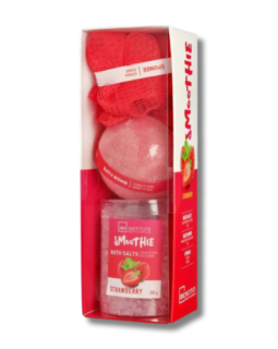 IDC INSTITUTE Smoothie Strawberry Bath Set 3 pieces