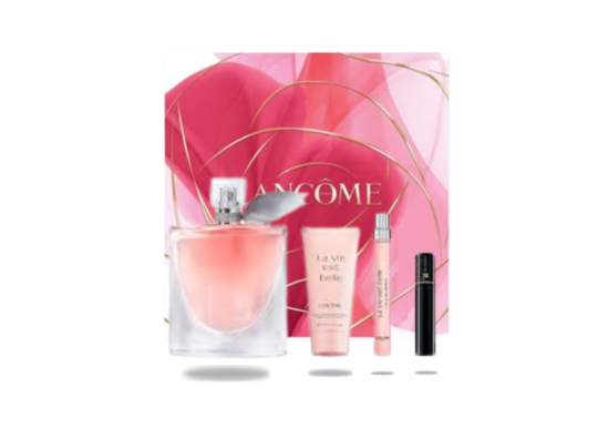 LANCOME SET La Vie est Belle Eau de Parfum Vapo 100ml + Mini EdP 10ml + BL 50ml + Mini Mascara Hypnose