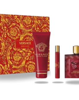 GIANNI VERSACE SET Eros Flame Eau de Parfum Vapo 100ml + Mini 10ml + SG 150ml