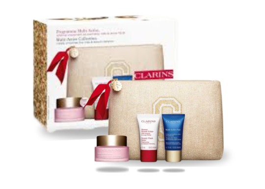 CLARINS SET Multi-Active Jour TP 50ml + Baume Beaute Eclair 15ml + Multi-Actve Nuit 15ml